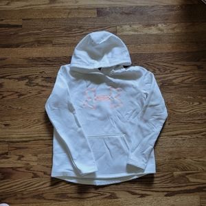 Under Armour Women White Pullover Hoodie S.